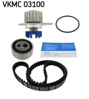 SKF VKMC 03100 Pompa acqua + Kit cinghie dentate